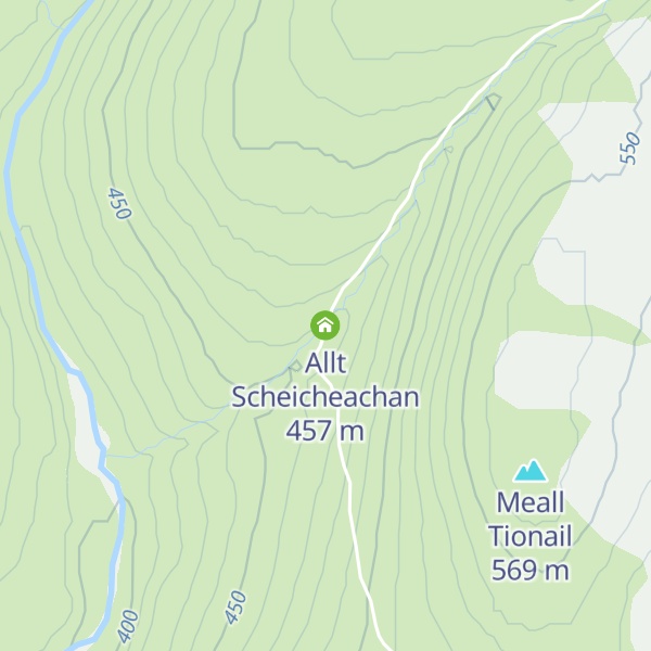 Map of Allt Scheicheachan
