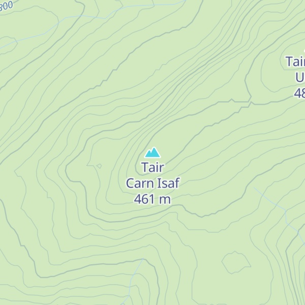 Map of Tair Carn Isaf