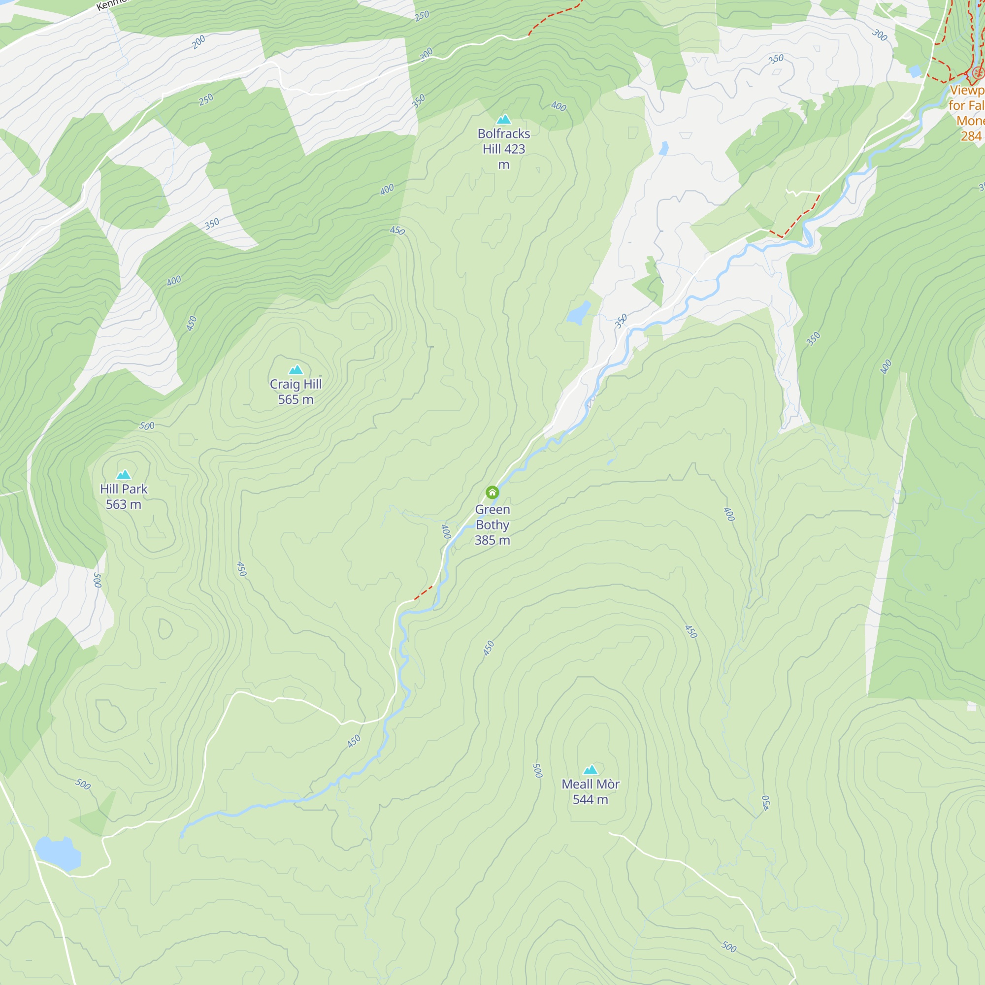 Green Bothy map