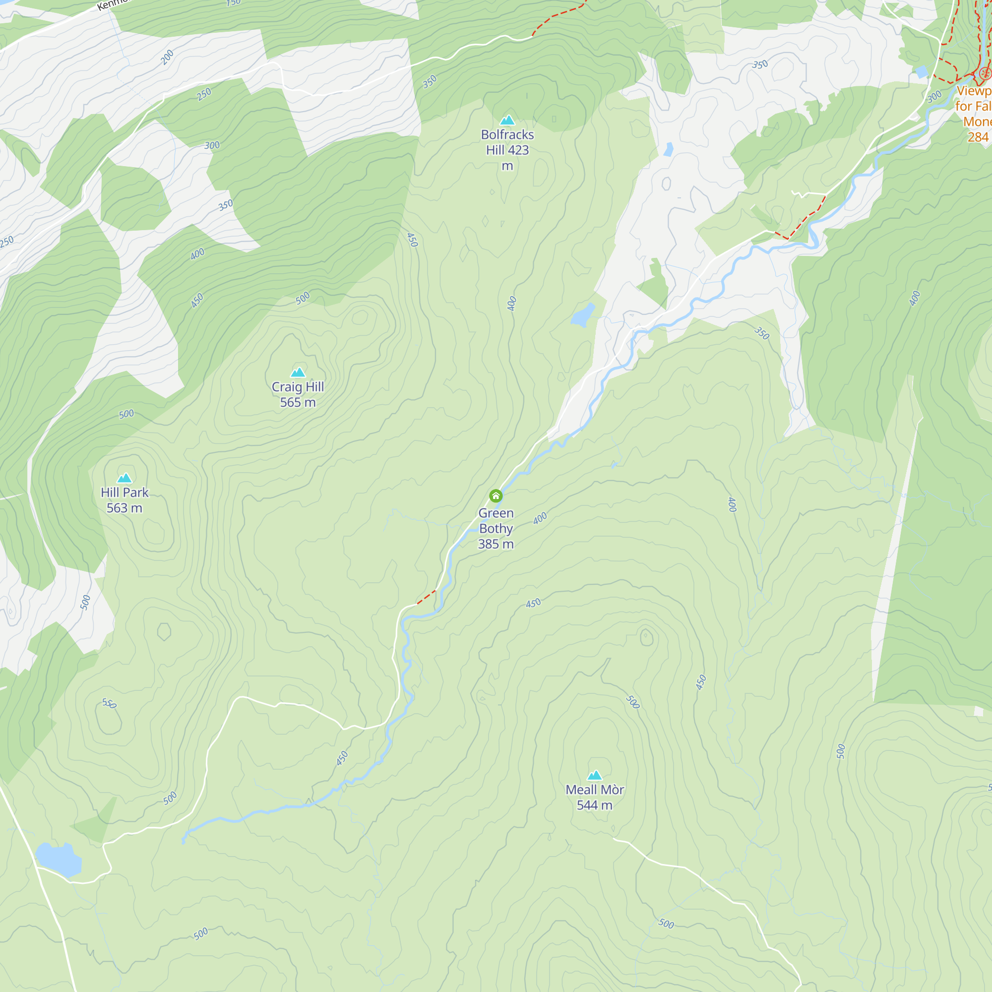 Green Bothy map