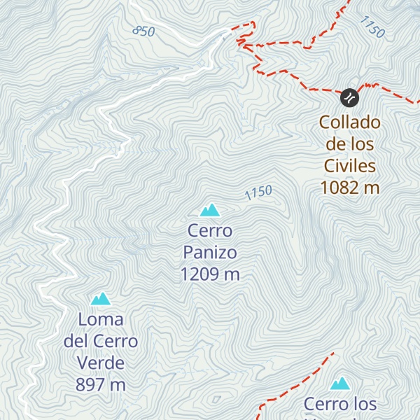 Map of Cerro Panizo