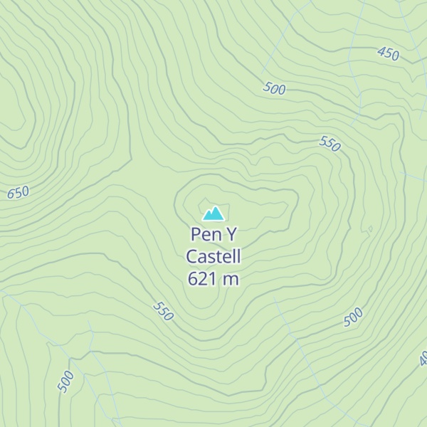 Map of Pen Y Castell