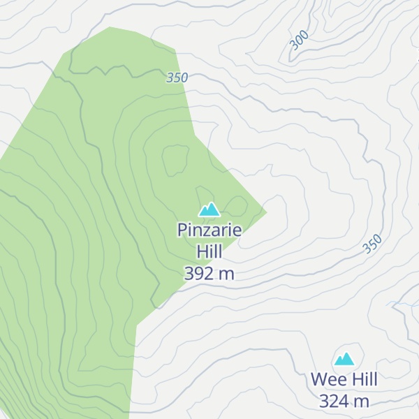 Map of Pinzarie Hill