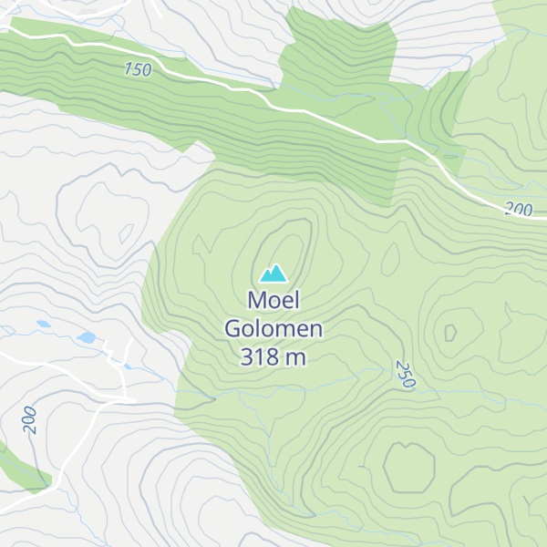 Map of Moel Golomen