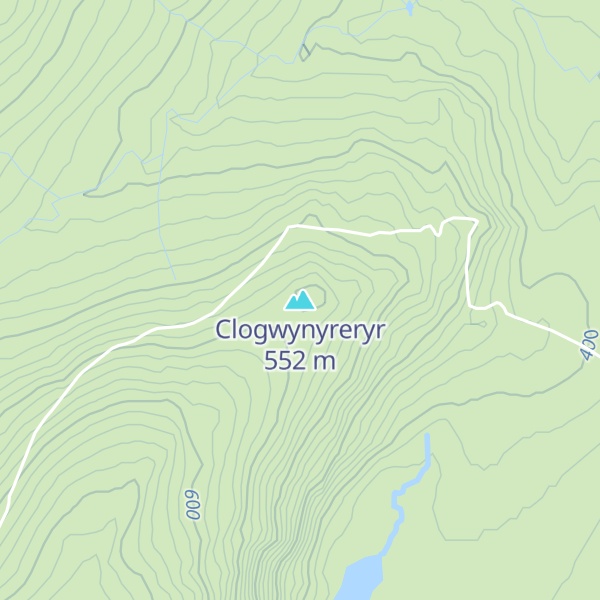 Map of Clogwynyreryr
