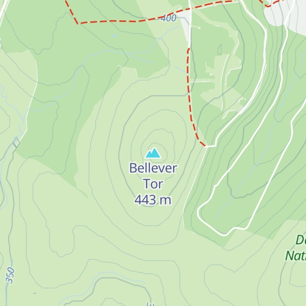 Map of Bellever Tor