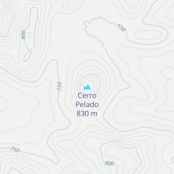 Map of Cerro Pelado