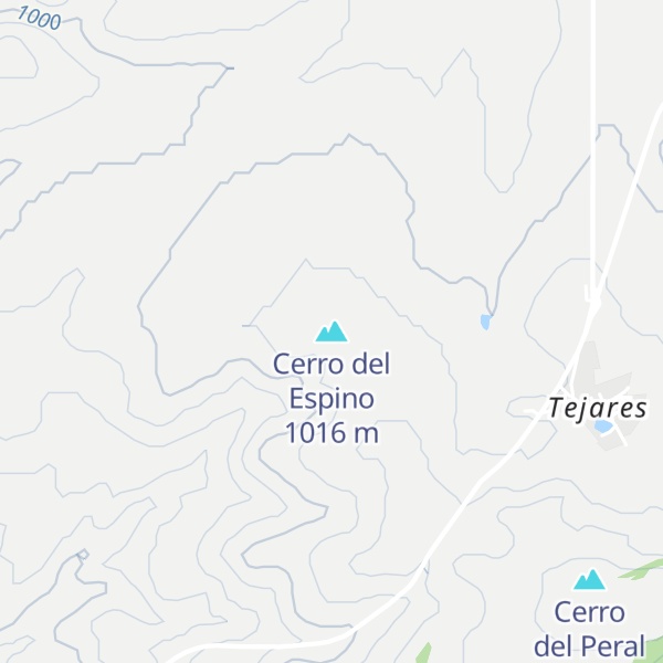 Map of Cerro del Espino