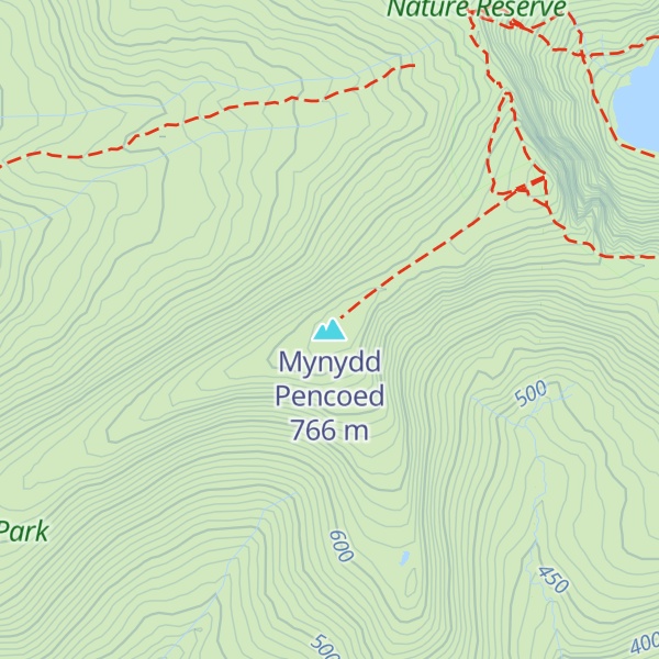 Map of Mynydd Pencoed