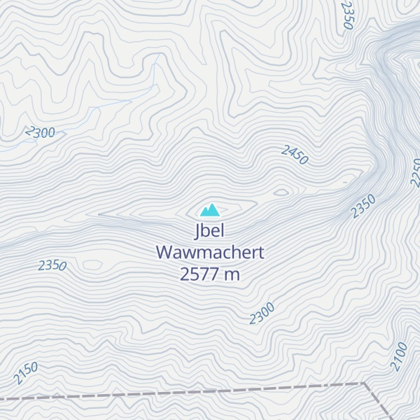 Map of Jbel Wawmachert
