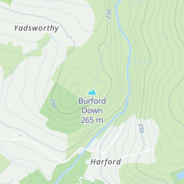 Map of Burford Down