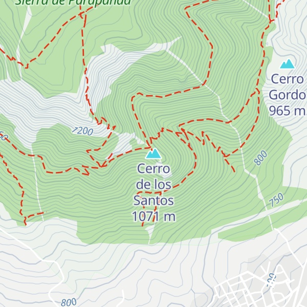Map of Cerro de los Santos