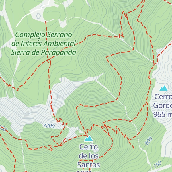 Map of Peña del Águila
