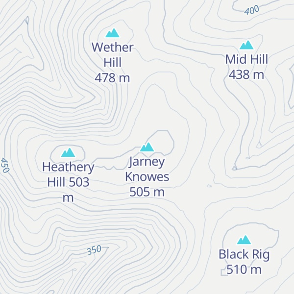 Map of Jarney Knowes