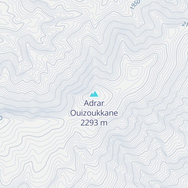 Map of Adrar Ouizoukkane