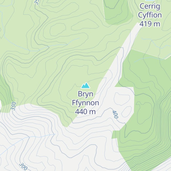 Map of Bryn Ffynnon