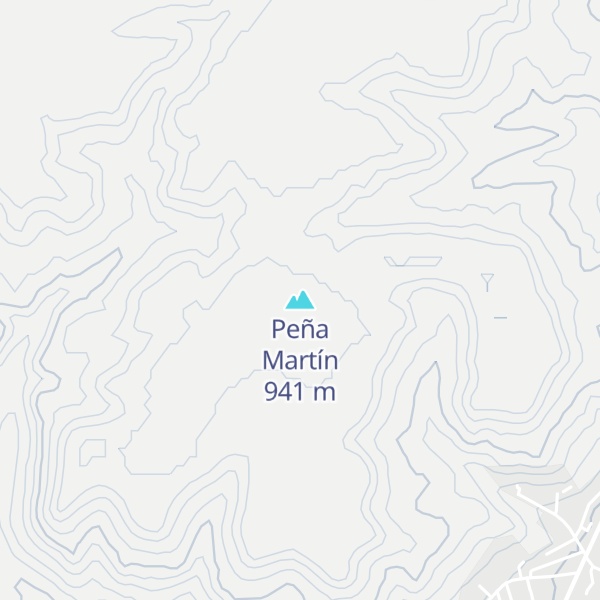 Map of Peña Martín