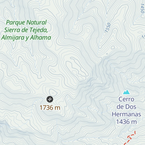Map of Cerro Pozuelo o de la Chapa