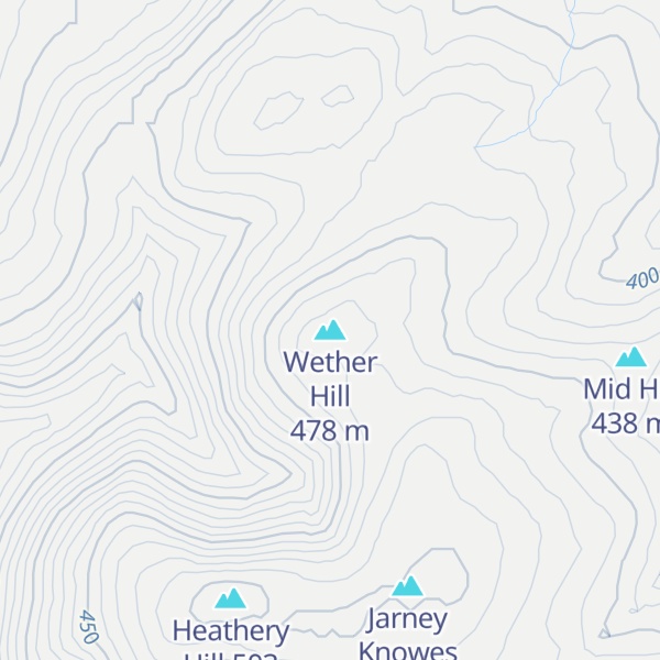 Map of Wether Hill