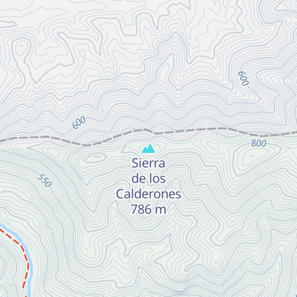 Map of Sierra de los Calderones