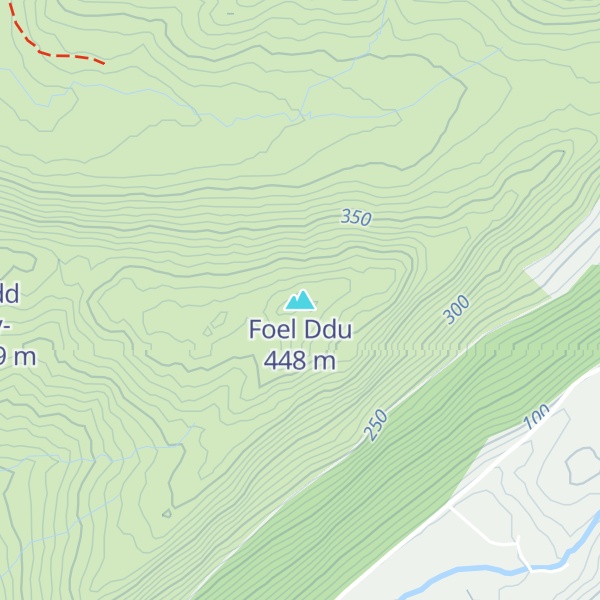 Map of Foel Ddu