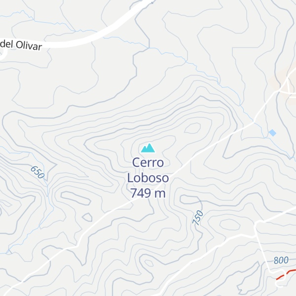 Map of Cerro Loboso