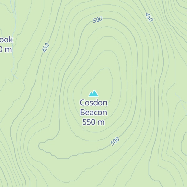 Map of Cosdon Beacon
