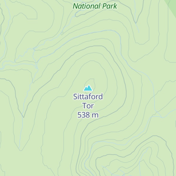Map of Sittaford Tor