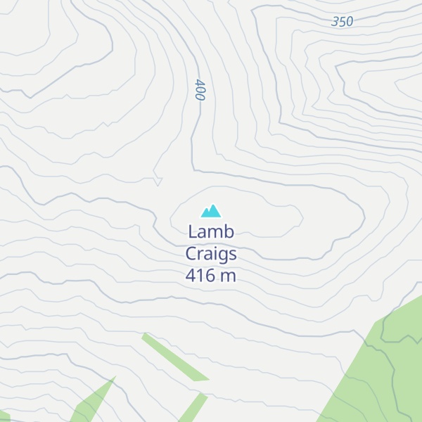 Map of Lamb Craigs