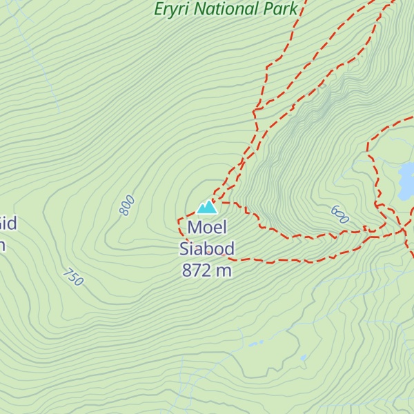 Map of Moel Siabod