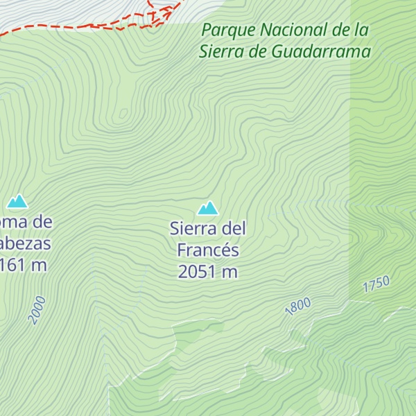Map of Sierra del Francés