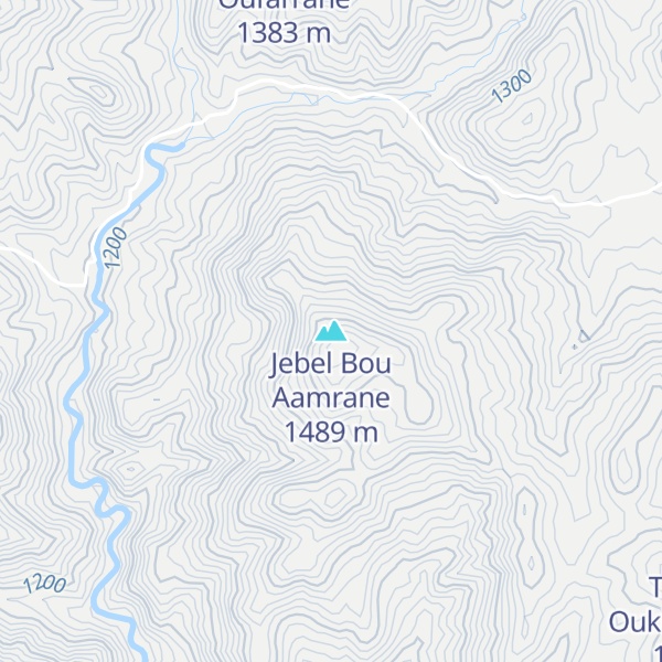 Map of Jebel Bou Aamrane