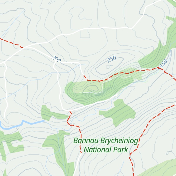 Map of Carreg Cennen Castle