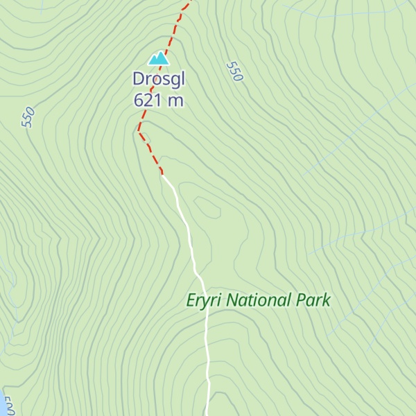 Map of Carnedd Y Ddelw