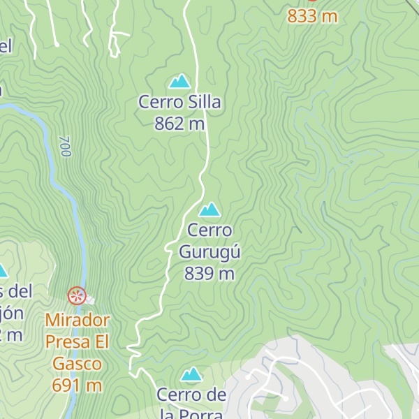 Map of Cerro Gurugú