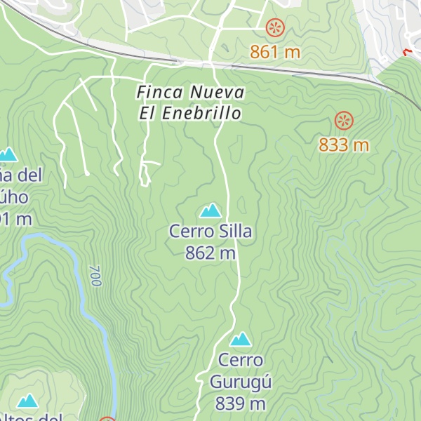 Map of Cerro Silla