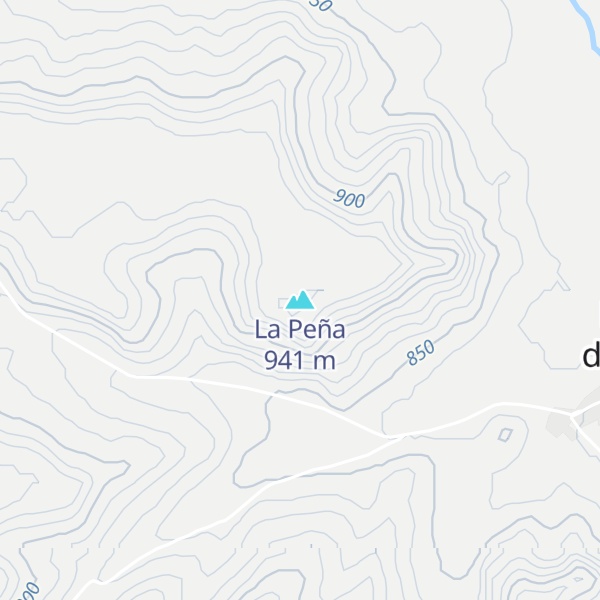 Map of La Peña