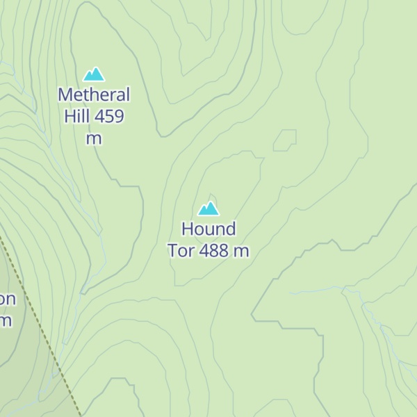 Map of Hound Tor