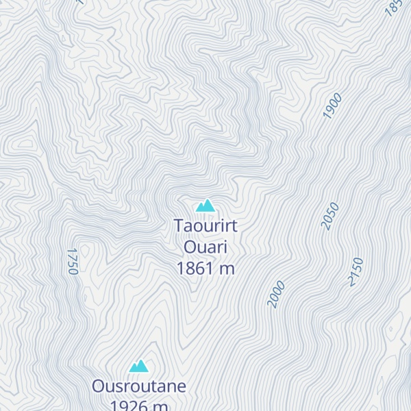 Map of Taourirt Ouari