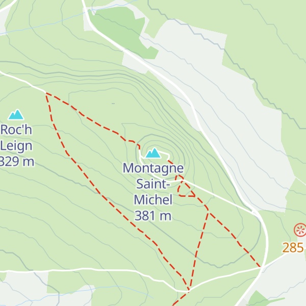 Map of Montagne Saint-Michel