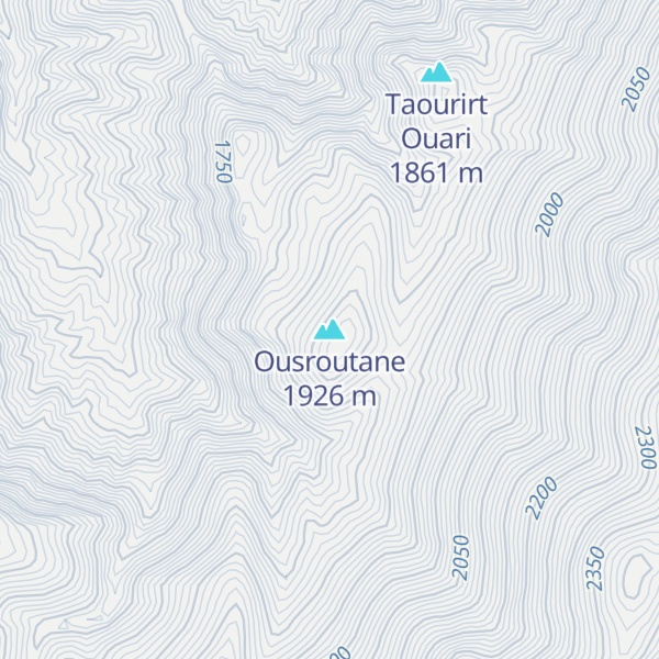 Map of Ousroutane