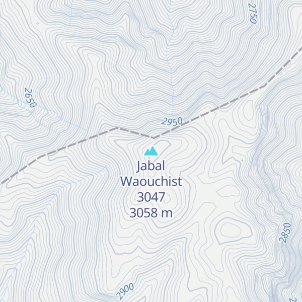 Map of Jabal Waouchist 3047