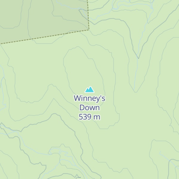 Map of Winney's Down