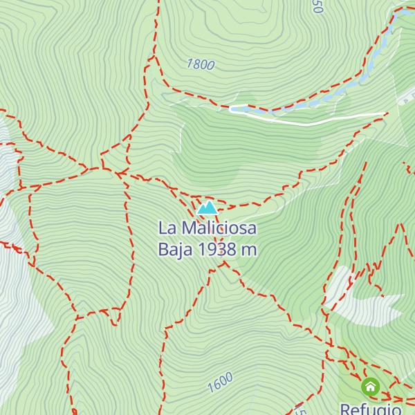 Map of La Maliciosa Baja