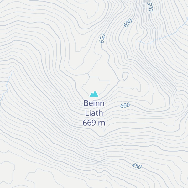 Map of Beinn Liath