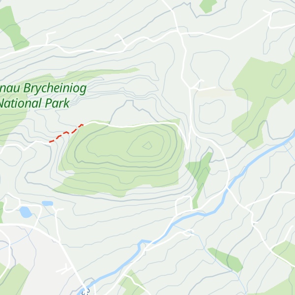 Map of Carreg Dwfn