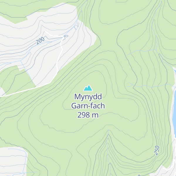 Map of Mynydd Garn-fach