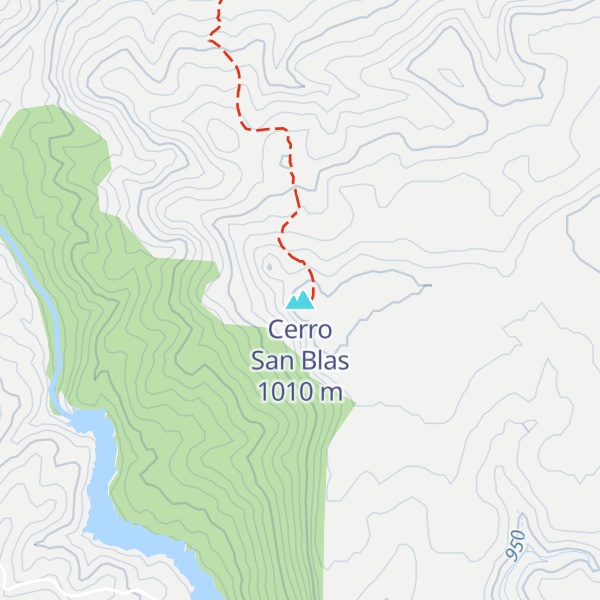 Map of Cerro San Blas