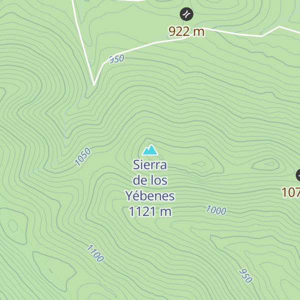 Map of Sierra de los Yébenes