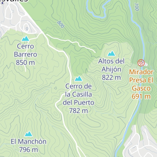 Map of Cerro de la Casilla del Puerto